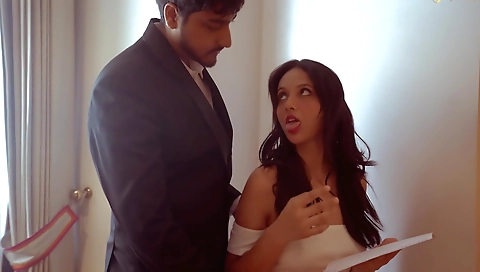 horny indian girl gets her cunt fucked on the sofa