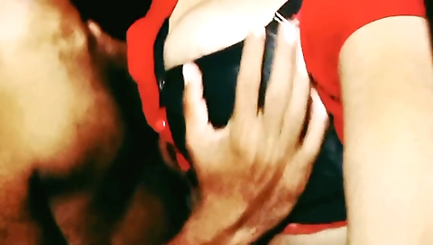 Big titted brunette is getting all teased and teased