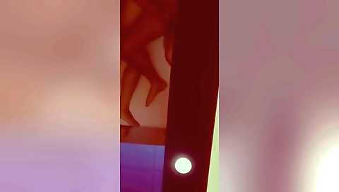 Brunette with big tits getting his dick in her mouth and pussy