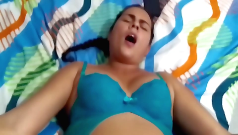 Brunette is fucking my boyfriend's dick and getting creampie