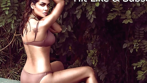 Indian girl with big tits is riding a large cock outdoors