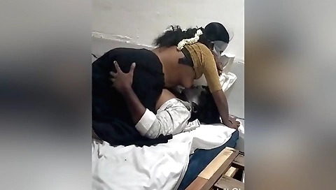 Indian beauty is getting her pussy fucked in her bedroom