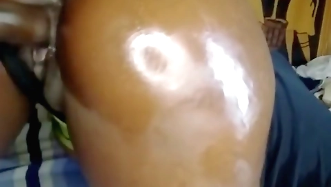Indian wife getting anal with my cock on the webcam