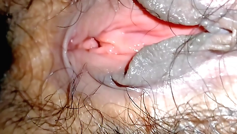 Hairy teen girl shows her pussy and gets penetrated