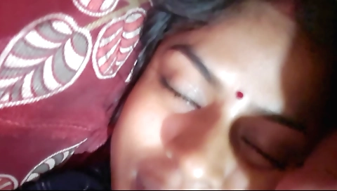Indian face-tying amateur brunette with nice face 3d