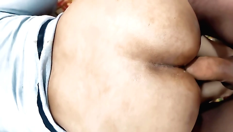 Hairy brunette desi babe with small booty fucked by a boy
