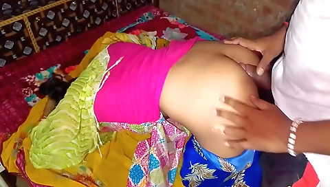 Bhabhi ki baid par gaand mari doggystyle main (amateur)