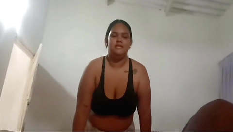 Busty indian slut is giving a blowjob to her stepbrother