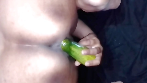 Amateur solo female with a tattoo 001 on her face cums
