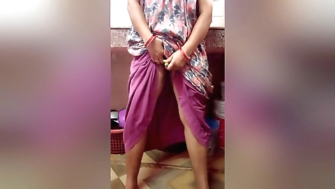 I'm cleaning the roof and my ass is full of a brinjal
