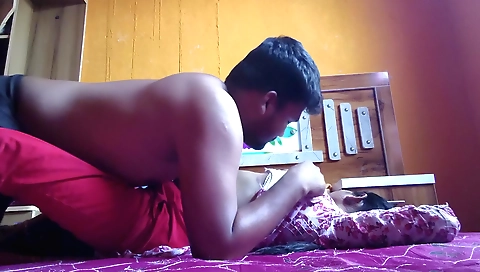 Indian movie with a brunette girl and a horny boyfriend