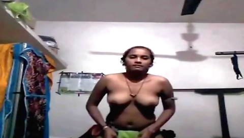 Solo big boobed brunette video 1 with a big boobed cunt