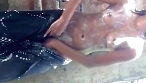 Sexy indian solo female in a shower on the internet
