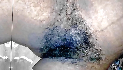 Amateur female with hairy pussy and natural tits in fetish video
