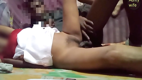 Indian amateur girl with a hairy pussy fucked in the village