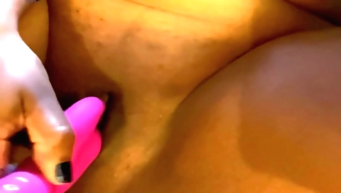 Sexy blonde with a big booty is on top of a vibrator