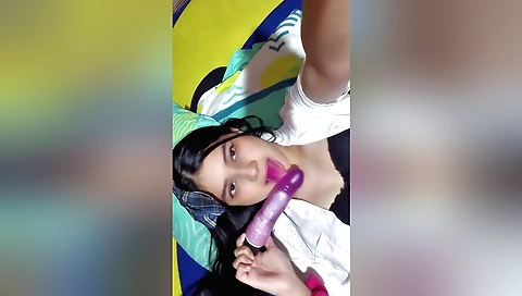 Indian solo video show me how to masturbate my big tits