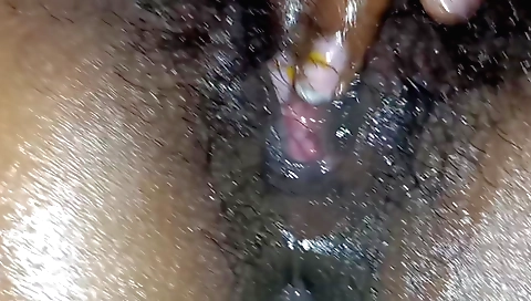 Indian girl with a hairy pussy gets fucked and fingered