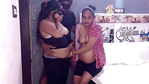 Indian whore is giving anal sex to her two stepbrothers