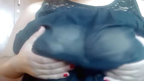 Horny brunette has her pussy rubbed so much it curls