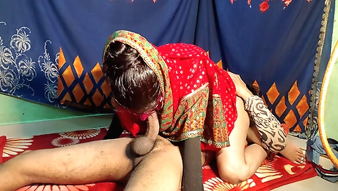 Stepsister-in-law and stepbrother-in-law enjoying creampie