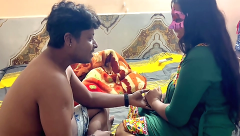 Indian stepbrother fucks his stepsister and has some sex