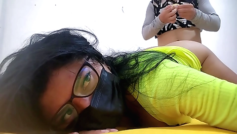 Indian girlfriend gets horny and has sex with her stepsister