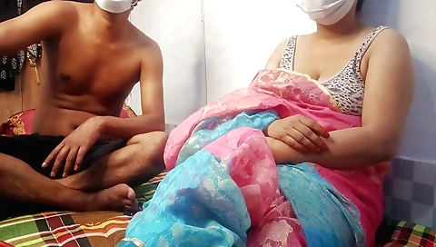 Indian stepmom getting fucked in bed with her stepbro