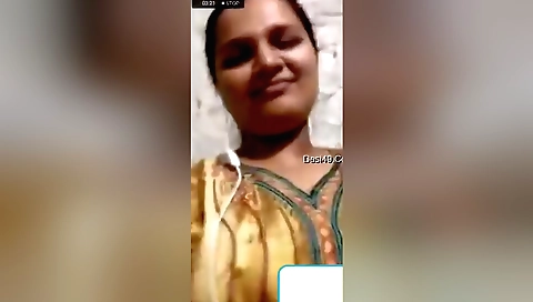 Indian girl is showing her sexy body on the webcamera