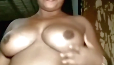 Indian brunette is naked for the camera on the webcam