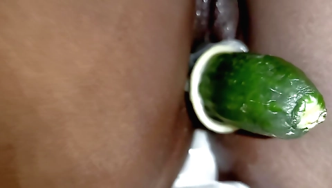 Indian girl is having some playful sex with a dildo
