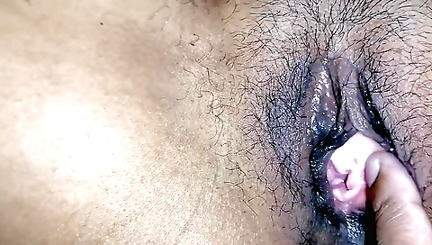 Sexy indian teen babe slides a toy inside her wet pussy
