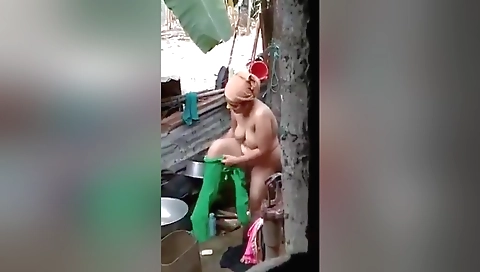 Indian girl with a sexy body is having fun outdoors