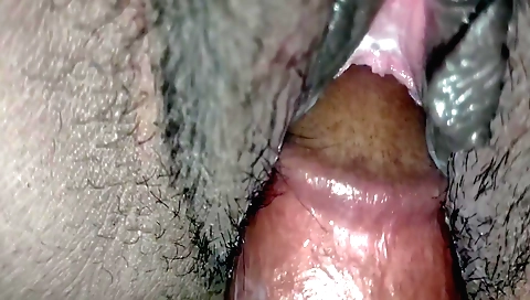 Busty whore is fucking in her village in her tight pussy