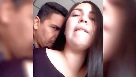 Brunette indian amateur enjoys sex with her neighbors