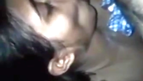 Brunette girl's face covered in stepbrother's semen