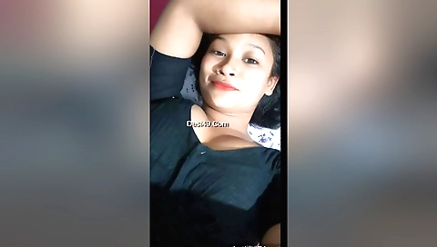 Busty brunette shows her ass and then does nothing