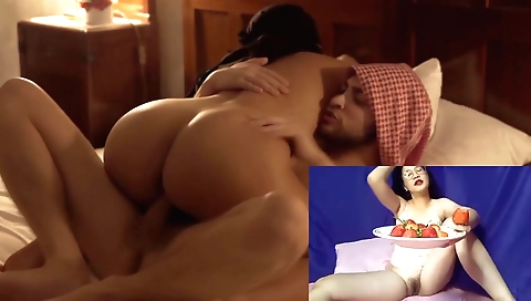 3d sex scene with the amateur porn of a hot brunette