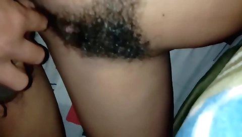 Milf with small tits and a nice ass giving her pussy to stepbro