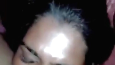 Indian girl with natural tits and beautiful face gets a facial