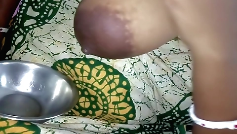 Fat housewife with big tits masturbates as she sucks dick