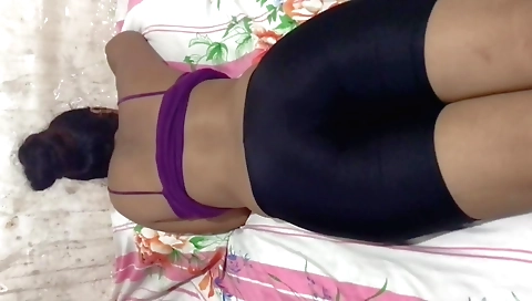 Indian chick cummed from behind in her solo xxx vid