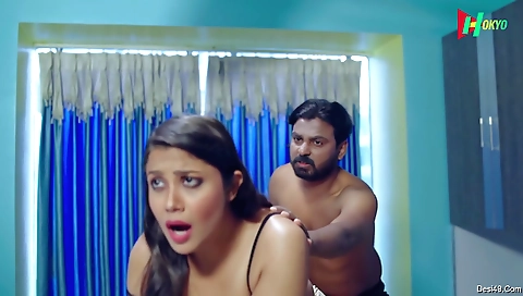 Sweet brunette babe ki biwi in a dress and heels 03f