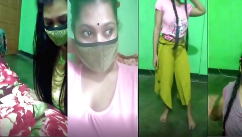 Bhabi video shows her amazing beauty and solo action