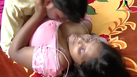 Sexy indian brunette with a nice dress in the camera