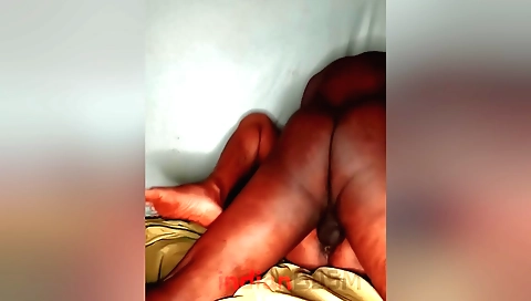 Sexy indian 18+ with big tits is riding cum on webcam