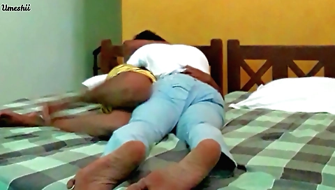 Hot brunette with a small body fucks her friend's friend